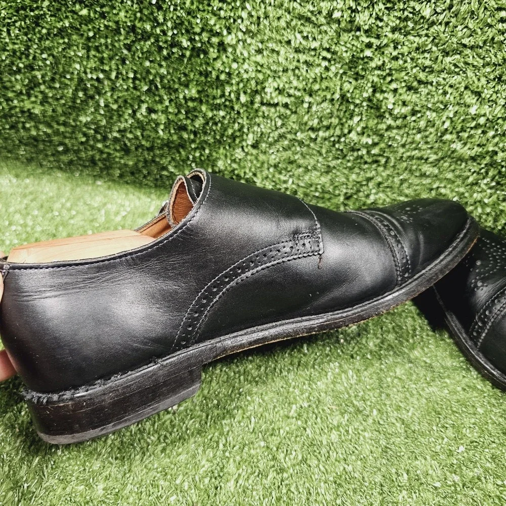 Allen Edmonds St Johns Black Leather Double Monk Strap Dress Shoes Mens 8.5 D
